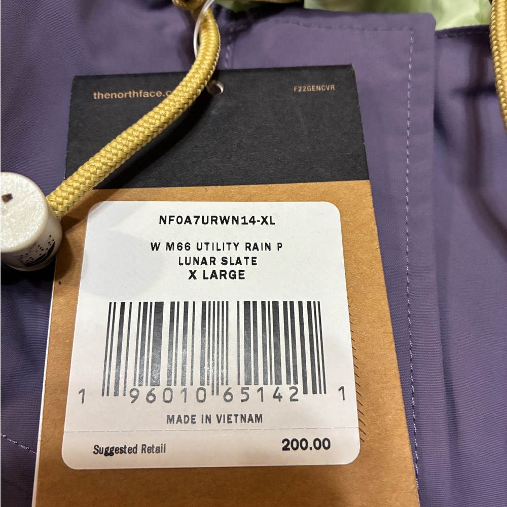 Women’s The North Face Lunar Slate Rain Jacket Size XL NWT - Picture 4 of 14